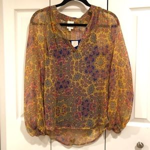 Ella Moss Silk Blouse with Cami XS